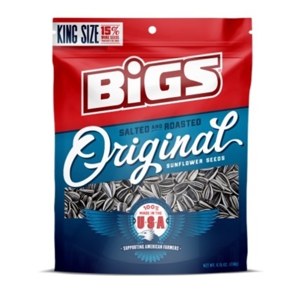 Bigs Bigs Sunflower Seeds Original Roasted & Salted 5.35 oz., PK12 9688700219